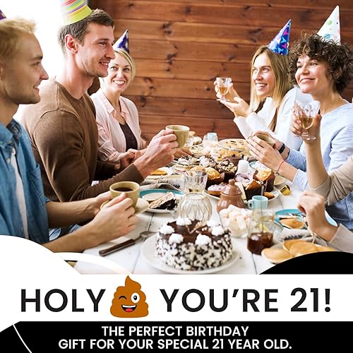 Miniatura 4 de Papel higiénico para decoración de cumpleaños número 21 para hombres y mujeres, diseño divertido, gran regalo divertido de broma, ecológico, ultra