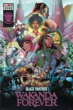 Black Panther 2 Wakanda Forever - Movie Poster Comic Design/Cast Size 24" x 36"