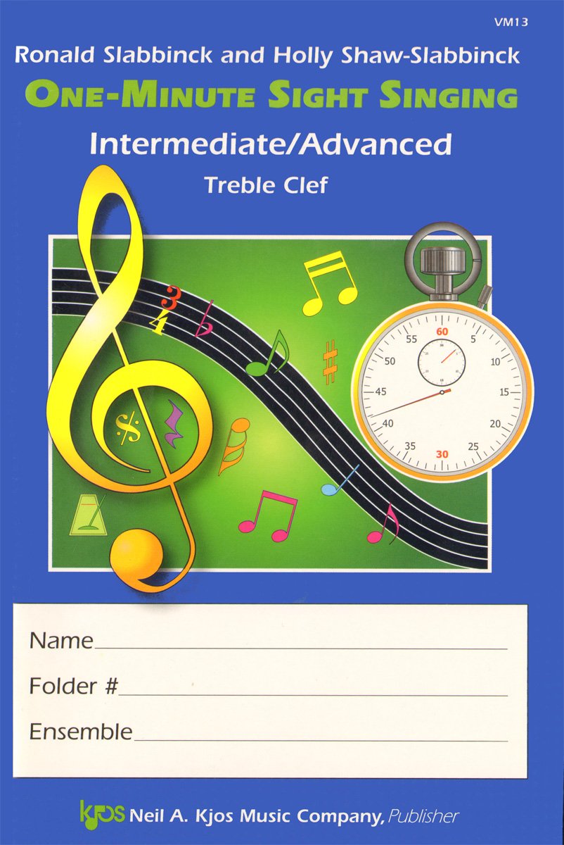 VM13 - One-Minute Sight Singing - Int./Adv. Treble Clef