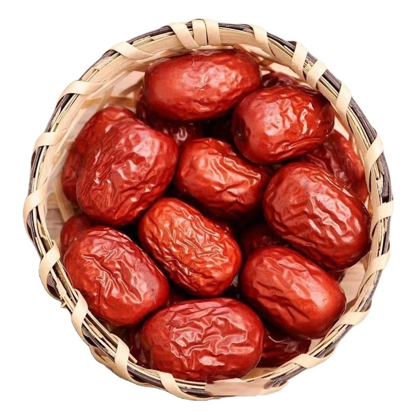500 g de dátiles rojos dulces, de pulpa espesa y huesos pequeños; Suave, masticable y dulce, perfecto for gachas, sopa o for comer tal cual.(2pcs)