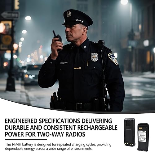 Vista 11 de elxjar Paquete de 2 baterías de iones de litio de 7.4V 3200mAh de repuesto para Motorola PMNN4077C PMNN4066A, se adapta a XPR6100 XPR6300 XPR6350