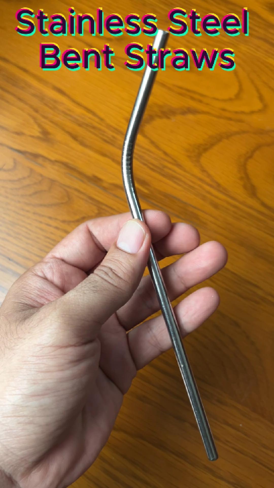 Stainless Steel Bent Straws