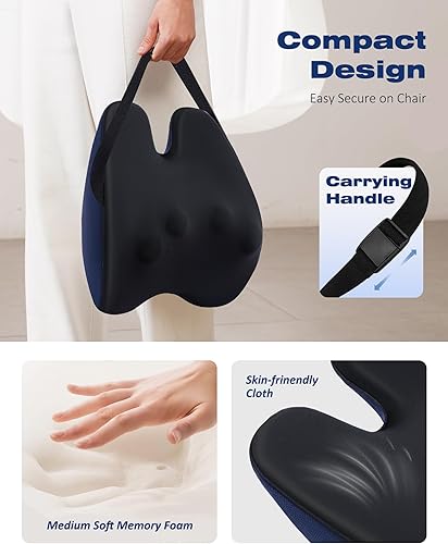 Miniatura 7 de Shiatsu Masajeador de cuello y espalda con calor, masajeadores de cuello y hombros, almohada de masaje de tejido profundo para espalda baja, hombro,