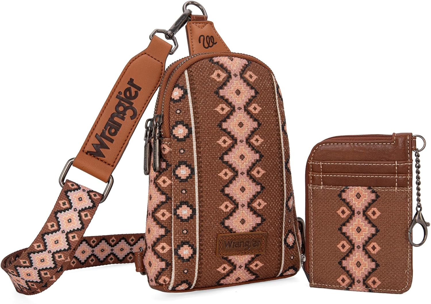 Wrangler Aztec Crossbody Sling Bags for Women Wallet Set | Sling, Bags - Image 4