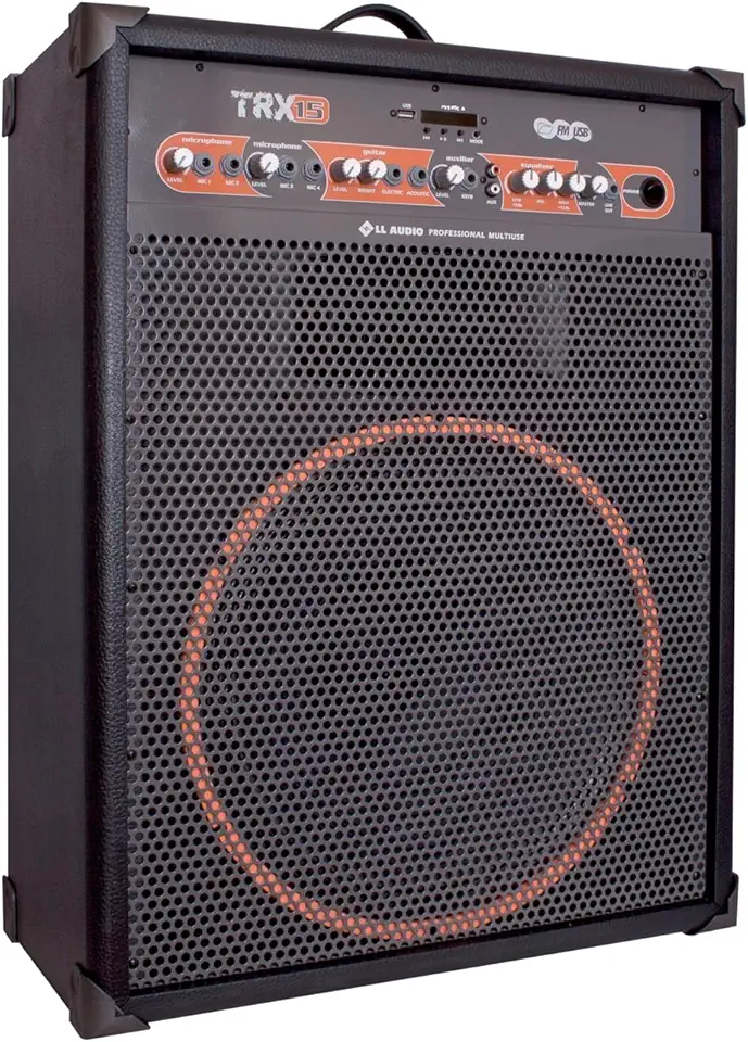 Caixa Amplificada Profissional LL Áudio TRX15-120Wrms