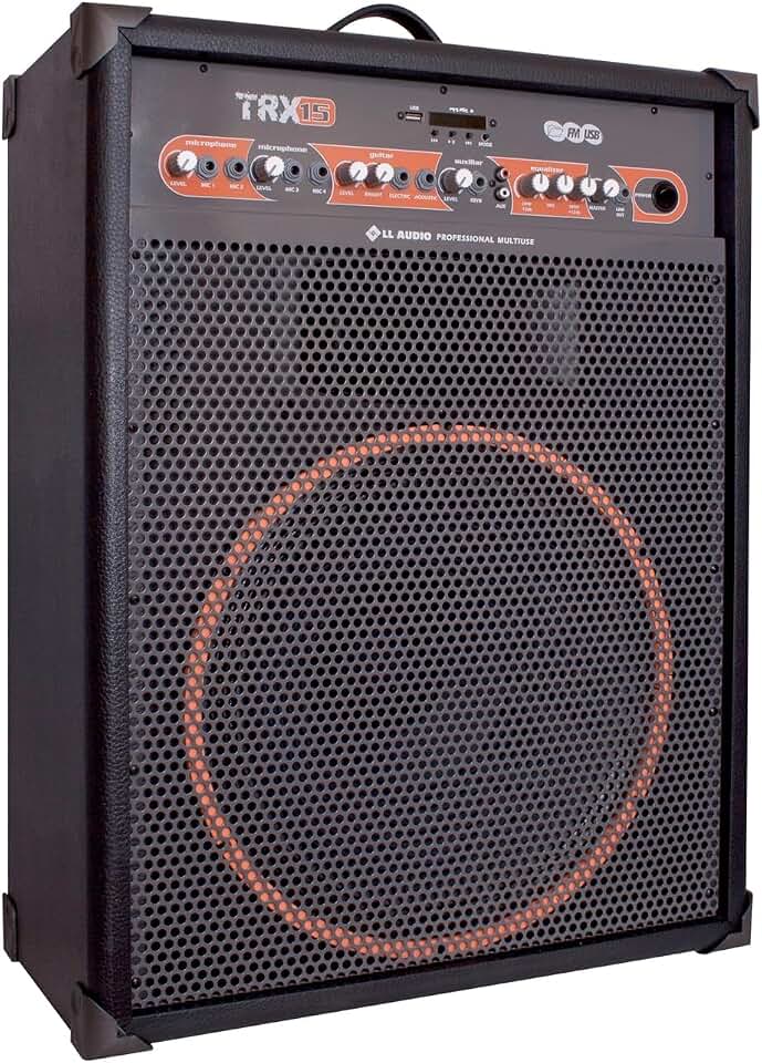 Caixa Amplificada Profissional LL Áudio TRX15-120Wrms