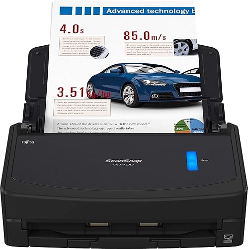 Miniatura 4 de Fujitsu ScanSnap iX1400 - Escáner simple de documentos con botón de un solo toque para Mac o PC, color negro (renovado)