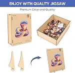 MYS A·U·R Puzzle en bois pour adultes, Puzzles en bois de serpent(16.6 * 16.9in-500pcs), Puzzles animaux adultes de forme unique,Puzzles en bois irréguliers Meilleur cadeau pour les adultes et les enfants jeu de famille