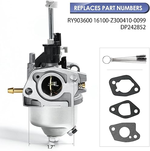 Miniatura 2 de RY903600 Carburador para Ryobi 3600 4500 W Inverter Generator 212cc Carb Reemplazar Homelite 16100-Z300410-0099 DP242852