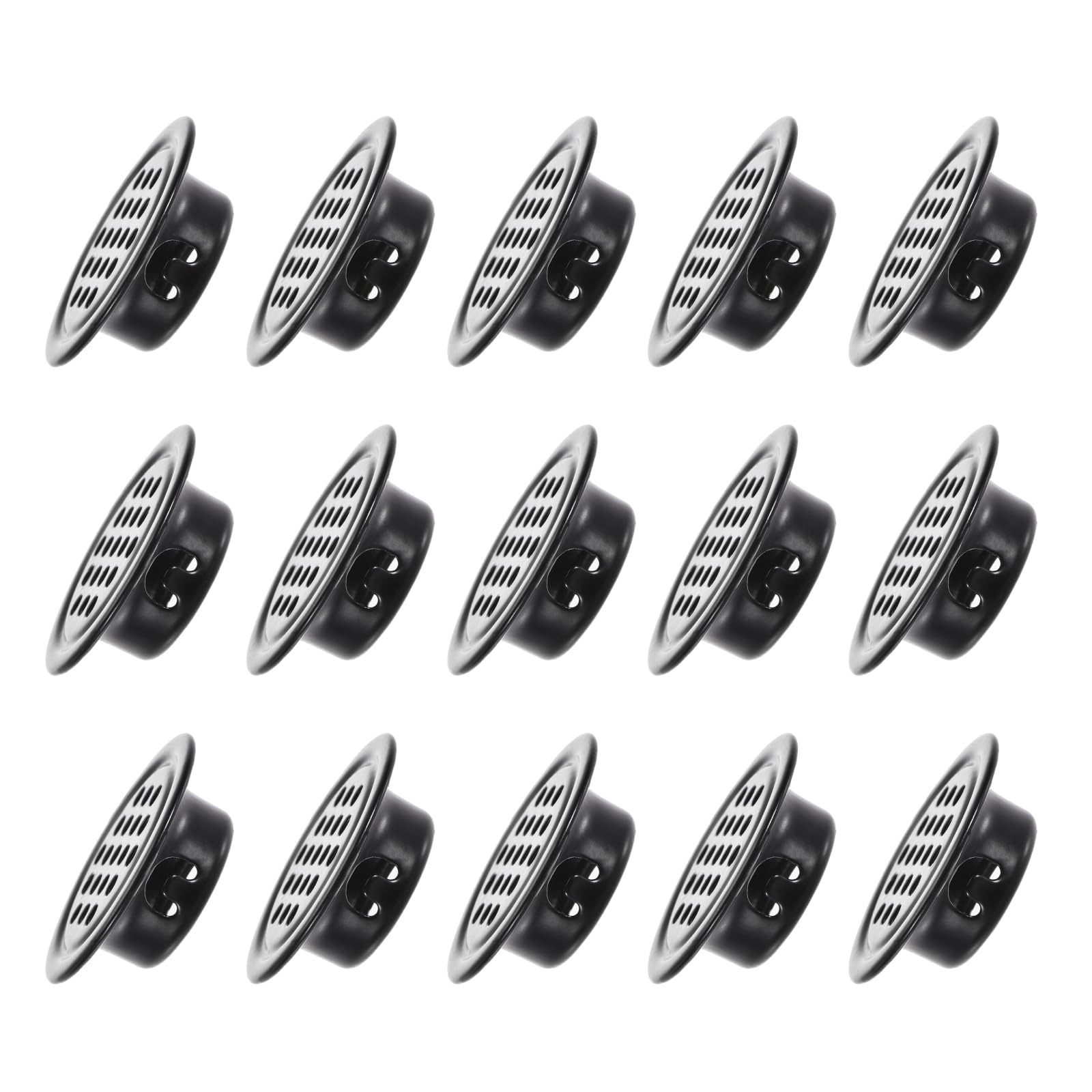 METALLIXITY Round Air Vents(Fit 19mm/0.75" Dia.) 15Pcs, Stainless Steel Circle Soffit Airflow Vent Wall Mesh Vent Cover
