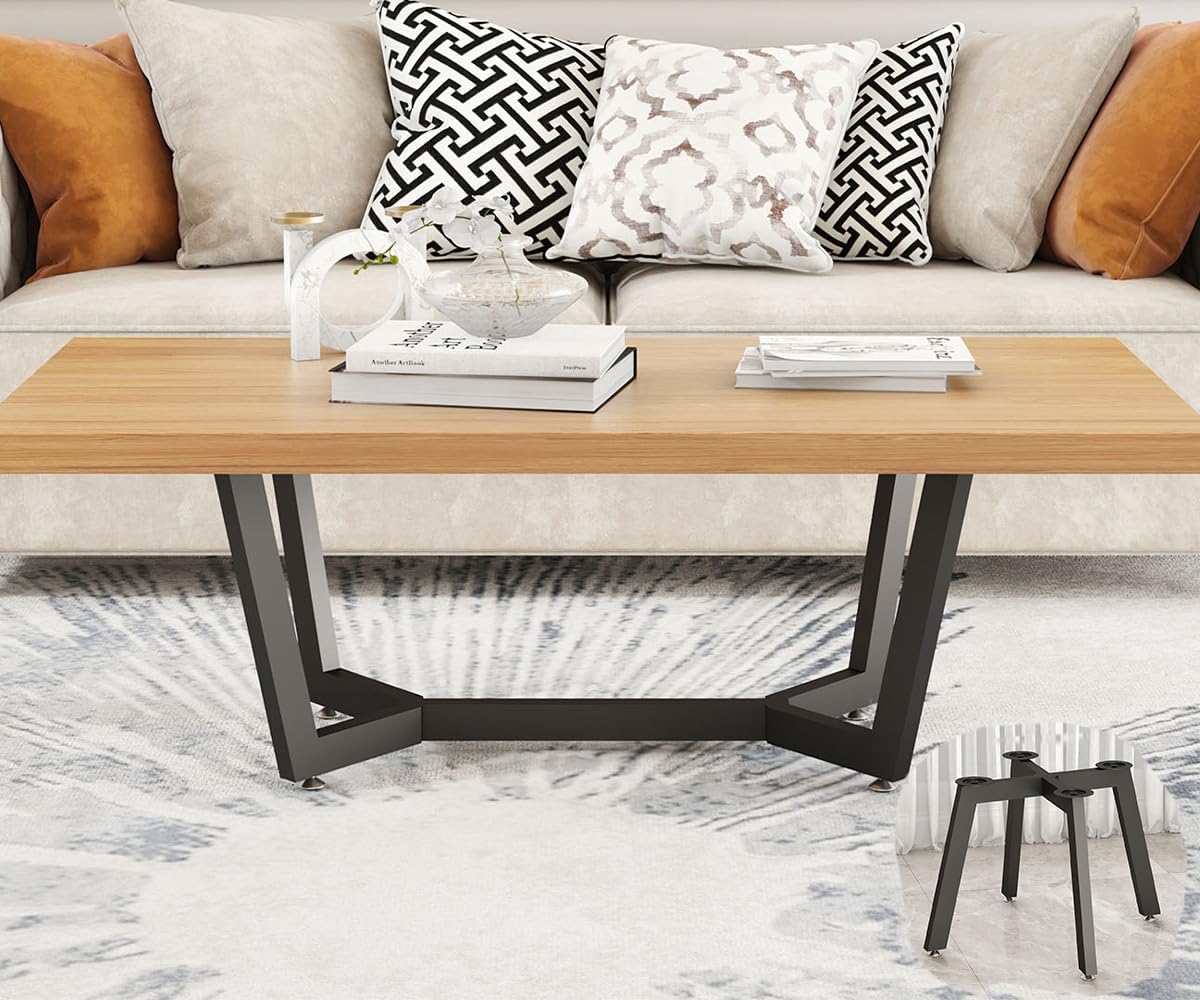 Coffee Table Base,18 Inch Table Legs for Glass, Marble, and Wood Table Tops, Metal Pedestal Leg for Coffee Table, End Table,Heavy Duty Furniture Legs for Living Room,Kitchen,Office (18 inch)