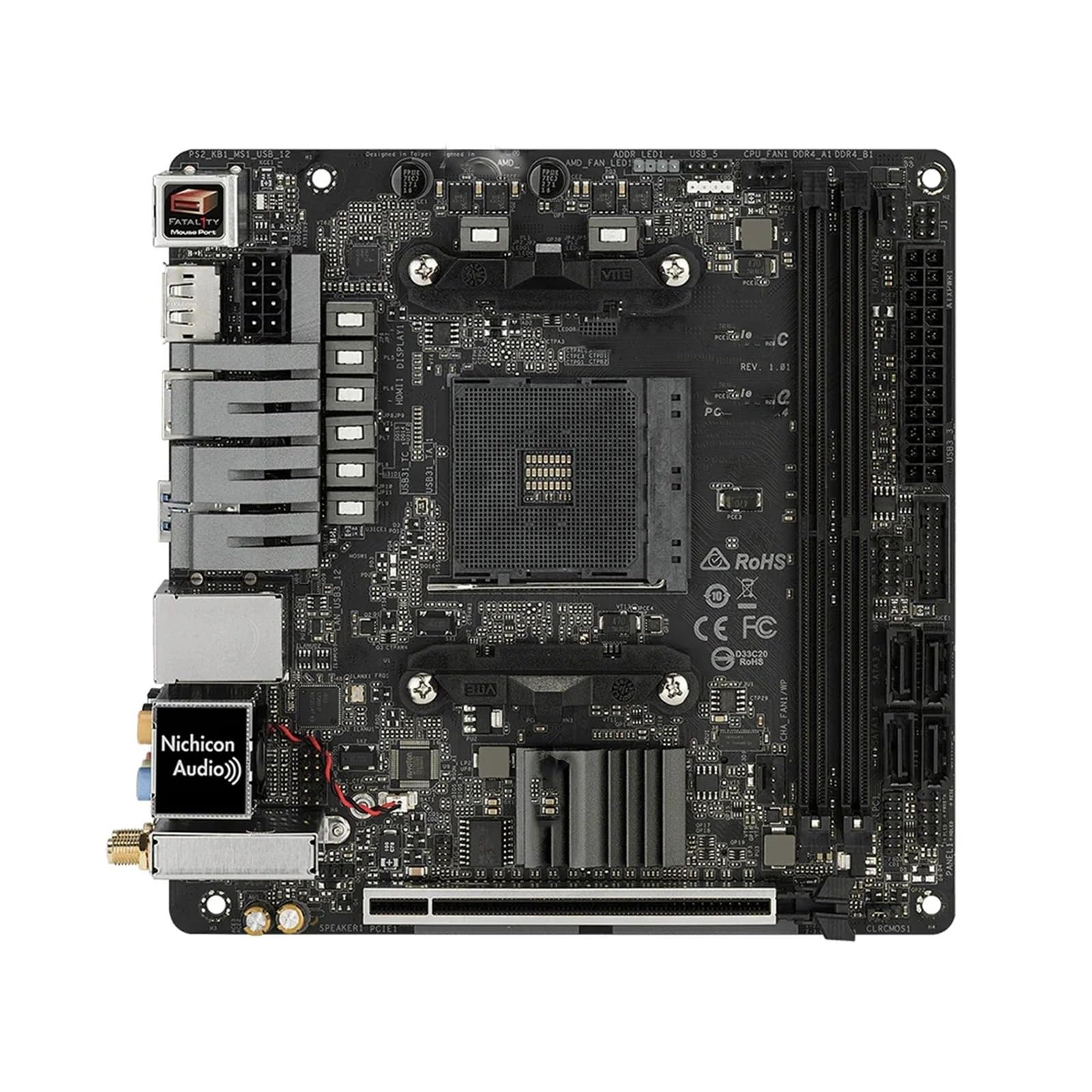 Motherboard Fit for ASRock B450 Gaming-ITX/AC Motherboard Socket