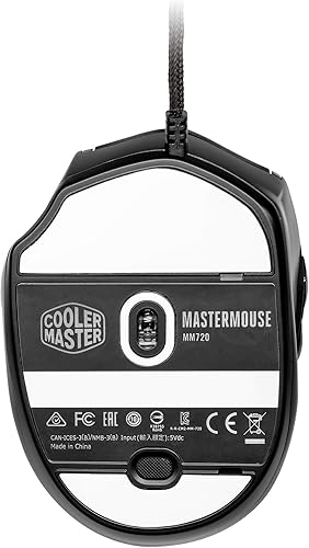 Vista 6 de Cooler Master MM720 RGB-LED Claw Grip - Mouse para juegos con cable - Carcasa ultraligera de 166 onzas de panal sensor óptico de 16000 DPI 70