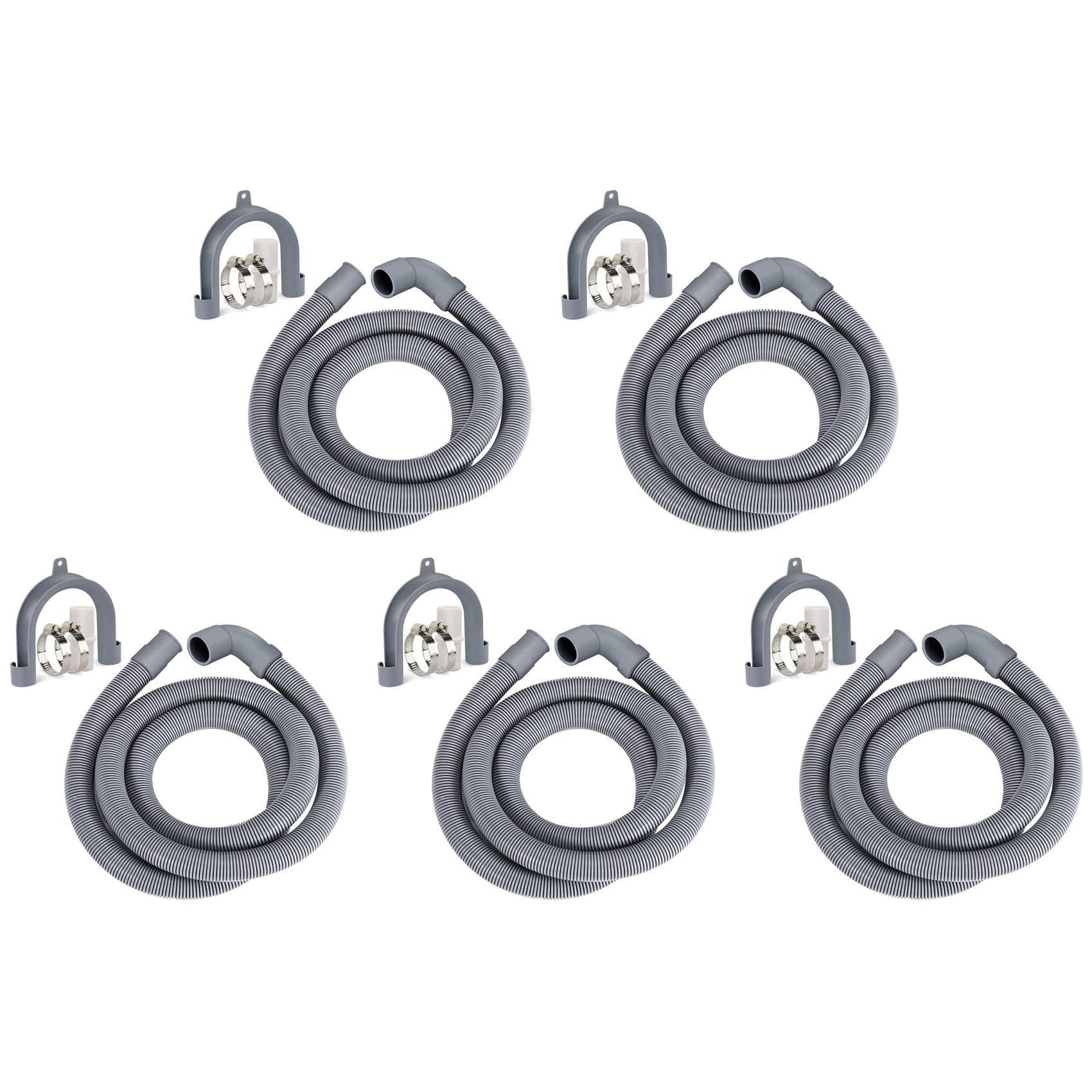 Hndhbfgrt Picture Color 5X Washing Machine Hose Drain Hose Washing Machine 2.5M Drain Hose Extension For Washing Machines Dishwashers Dryers