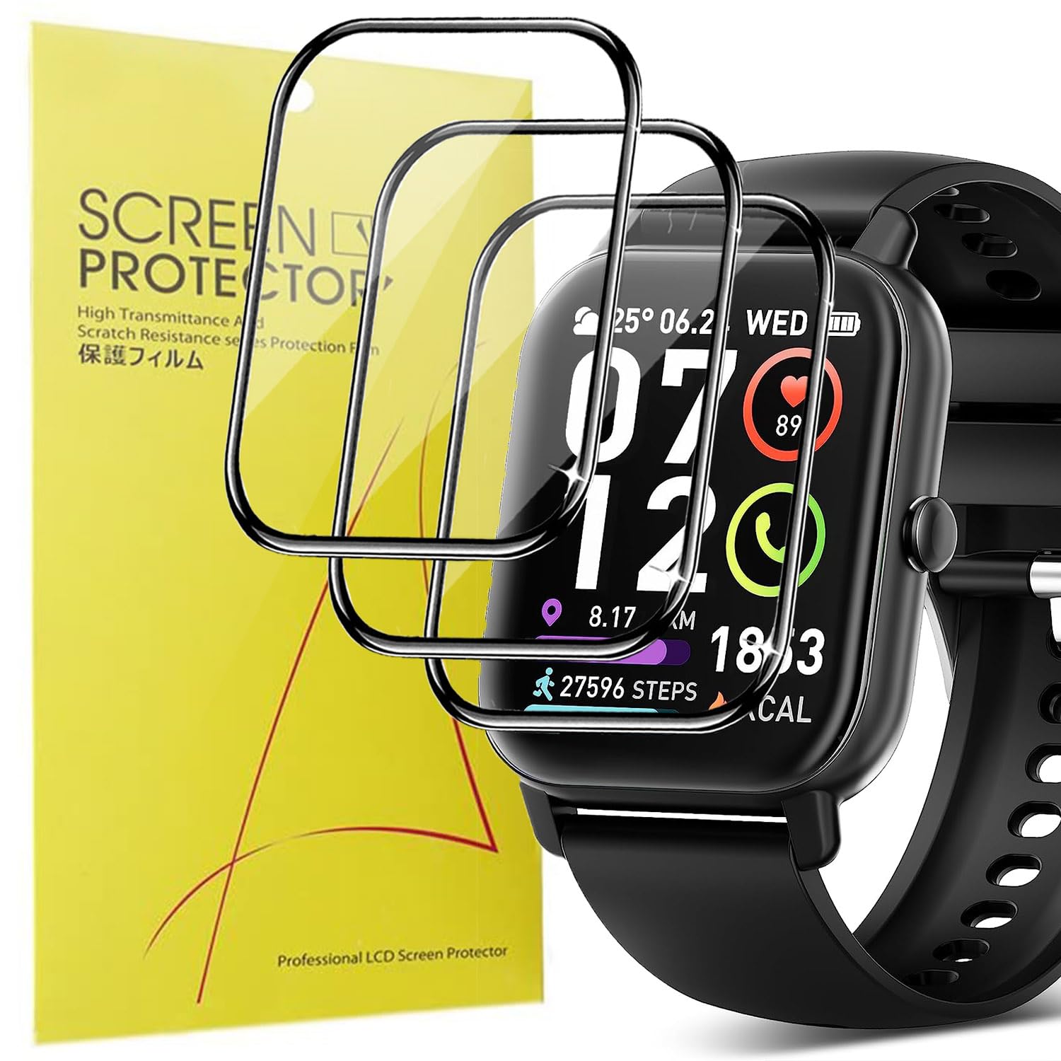 Sourcing Map Lot De 6 Films Protection D'écran Protection écran