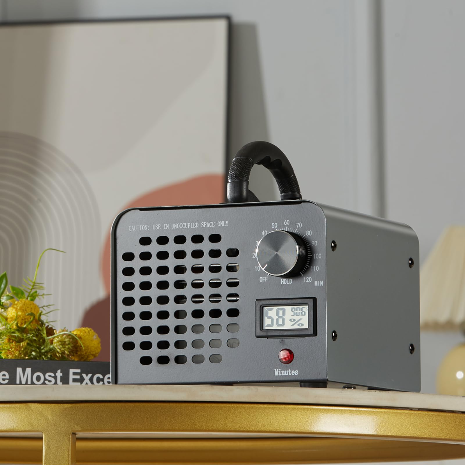 VEVOR Générateur d'Ozone Purificateur d'Air 36000 mg/h Générateur O3 pour Éliminer les Odeurs Commercial Industriel 115 W Grande Capacité Minuterie 0-120 min pour Chambres Voitures Animaux Domestiques