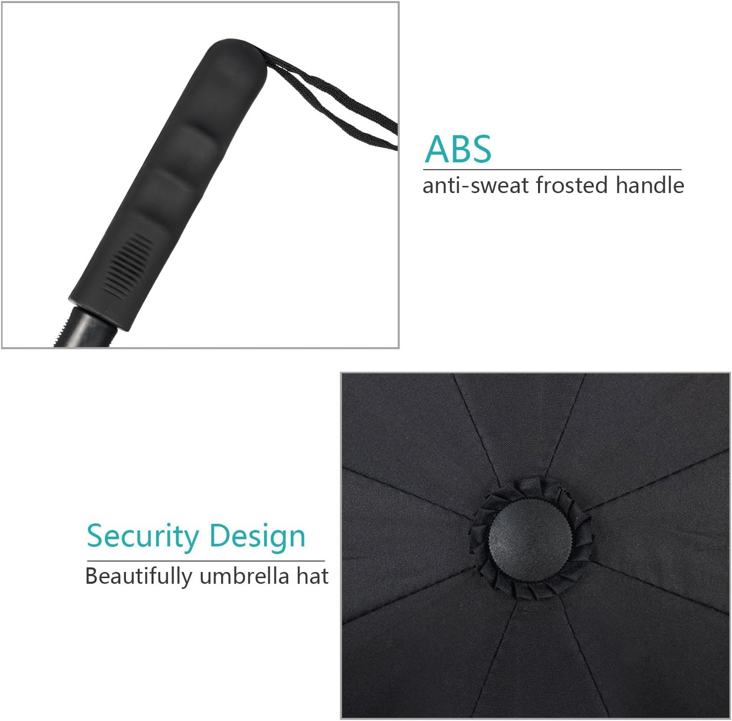 Elover Inverted Umbrella with C-Shaped Handle Inside Out Windproof Umbrella Upside Down Reverse Umbrella Double Layer Travel Umbrella