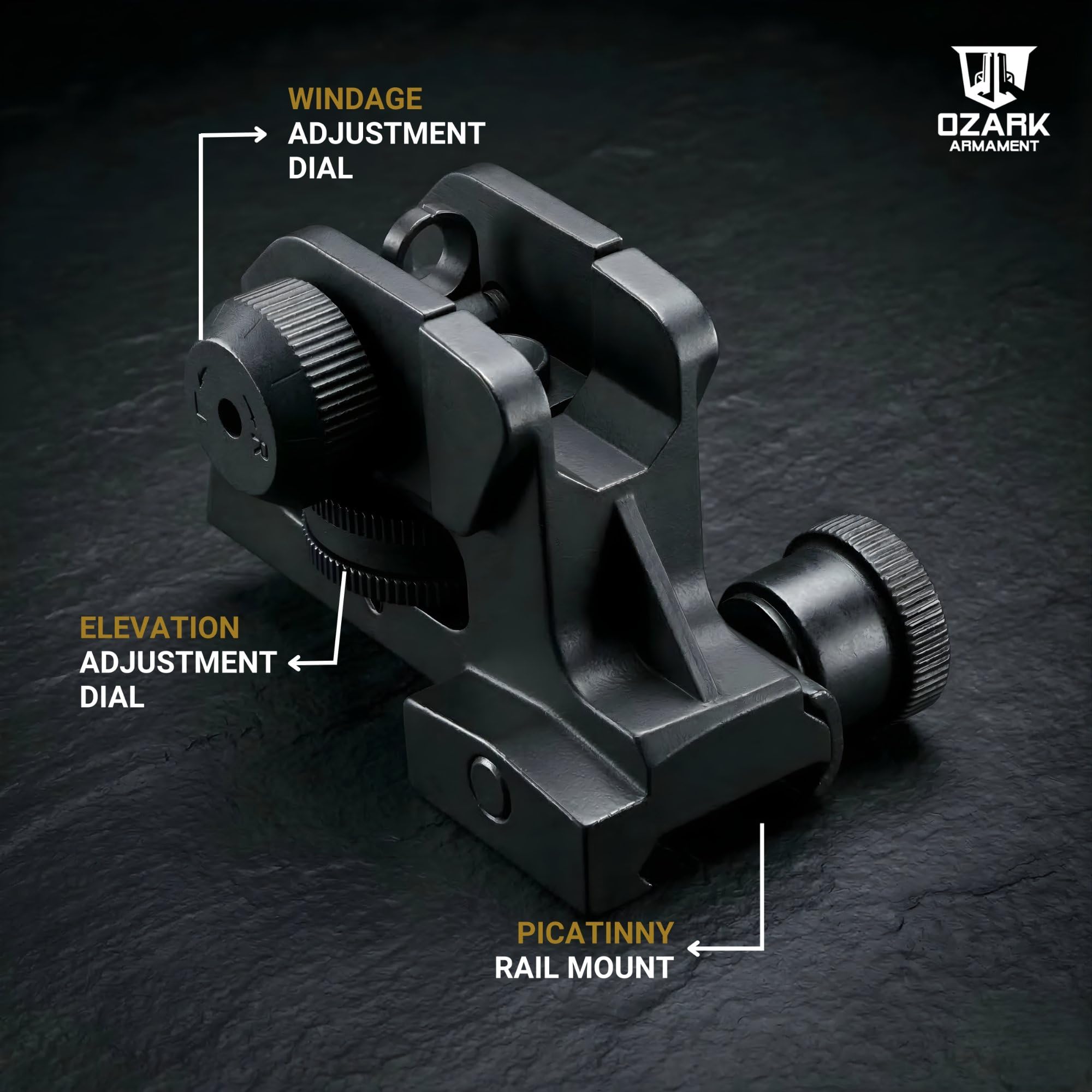 Amazon.co.jp: Ozark Armament A2 Rear Sight - Picatinny Iron Sights