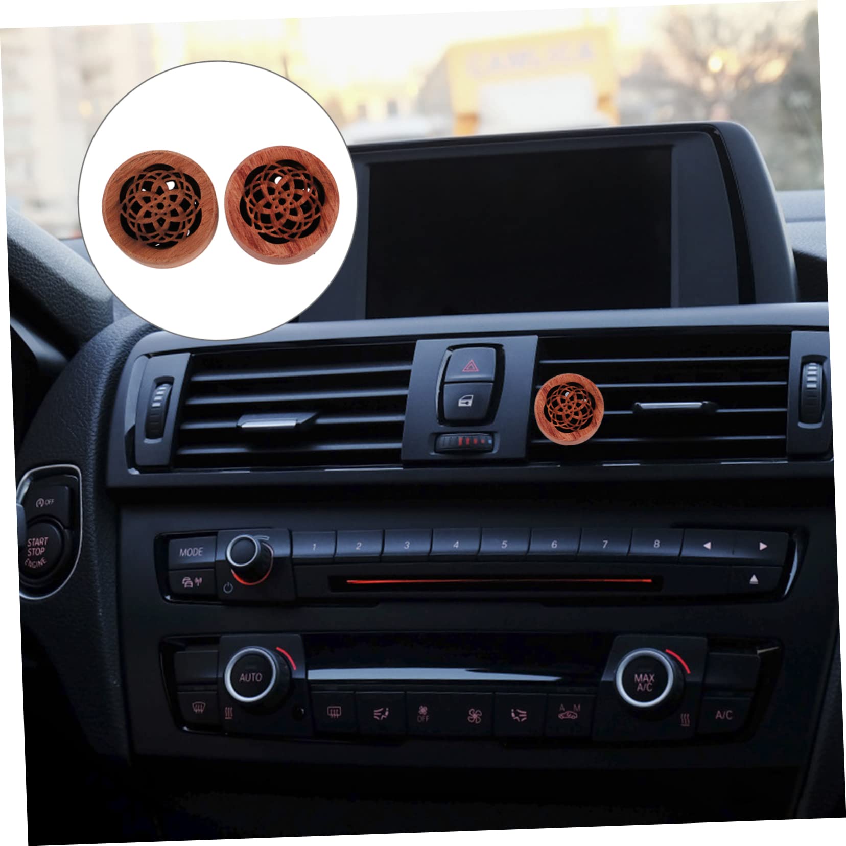 SOLUSTRE 2stücke Auto Diffuser Ätherischer Öl Diffuser Für Für Klimaanlagen Einfache Anwendung Pro Packung