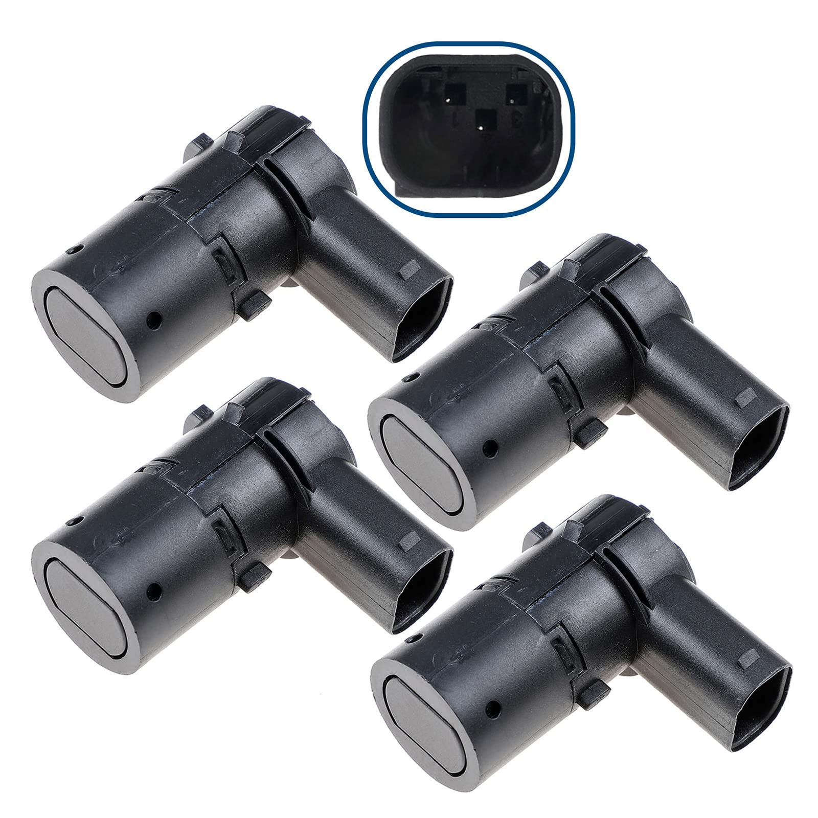 Capteur Radar de Recul Aide Stationnement Arrière Compatible CLIO II III IV ESPACE IV KANGOO LAGUNA II III MASTER II III MODUS THALIA I TRAFIC II TWINGO II Lot de 4