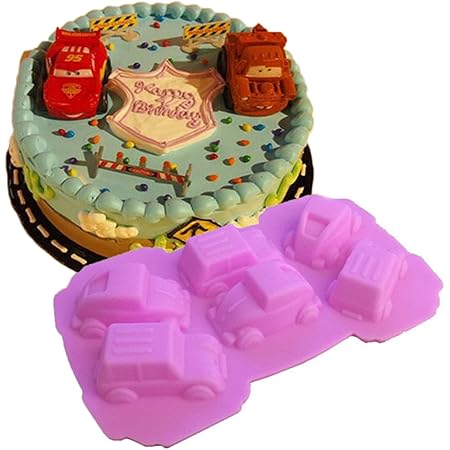 Lalang Silicone Moule A Gateau Moule Au Chocolat Fondant Mold Moule A La Gelee En Forme De Voiture Amazon Fr Cuisine Et Maison