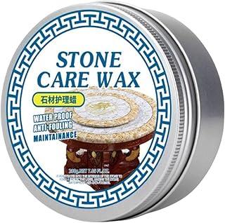 Stone Seasoning Beeswax, Stone Wax Polish, Stone Maintenance Wax, Furniture Restoration Polish Care Beeswax, Stone Polish Protection Wax for Marble Furniture, Ceramic Tiles, Stone Floor, Stone Counter