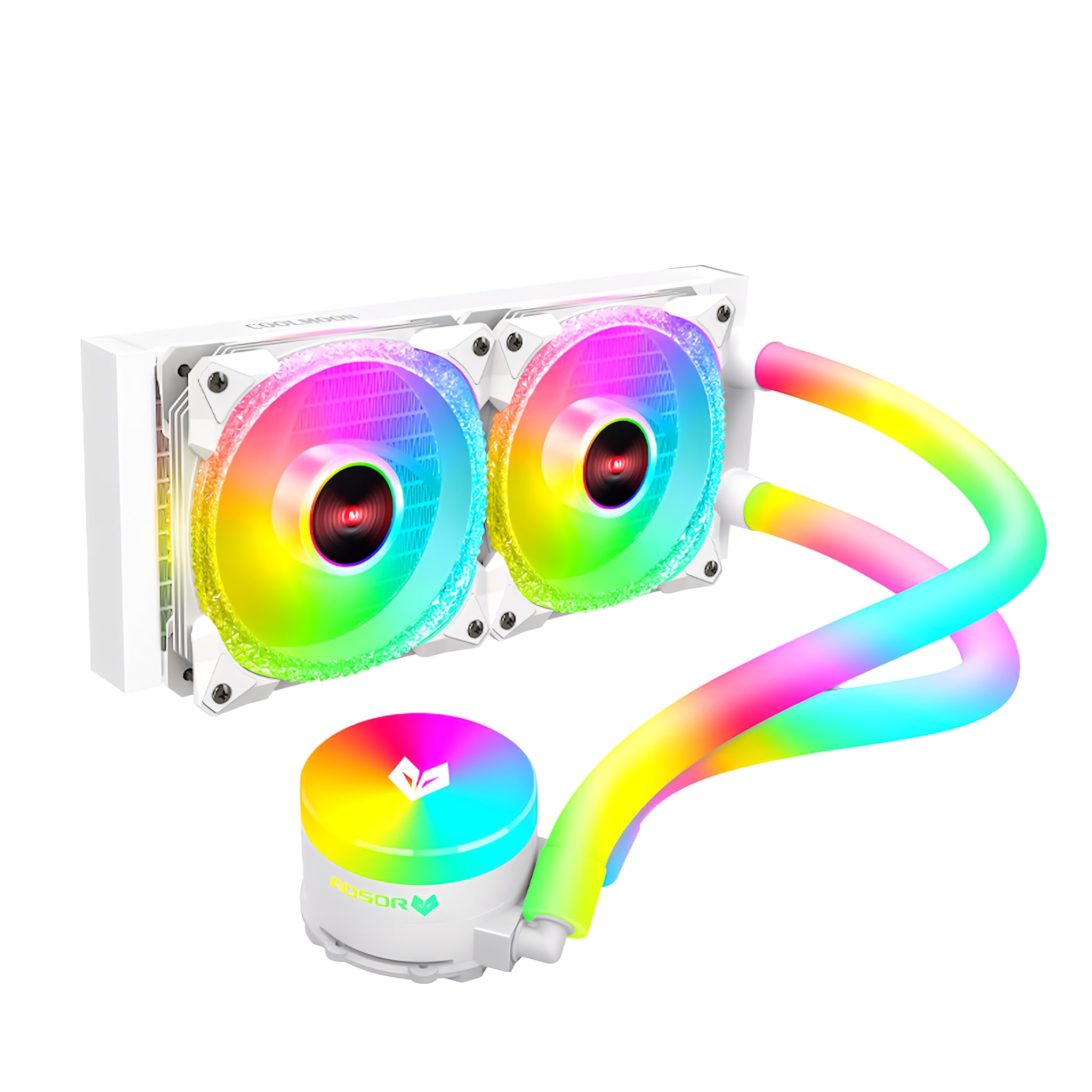 Amazon.co.jp: 【スモールラボ】COOLMOON ホースLED 簡易水冷