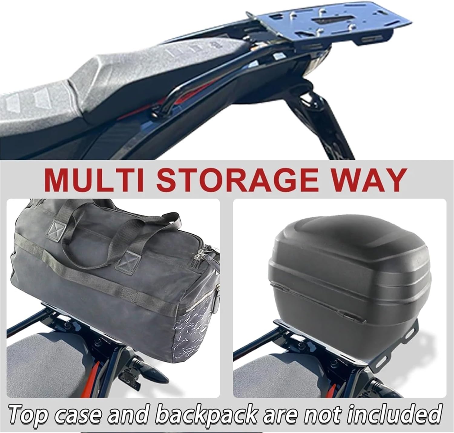 Replacement 390 ADV Motorcycle Rear Rack Luggage Bracket Shelf Tailbox Support Fit for KTM Adventure 2019 2020 2021 2022 2023 2024