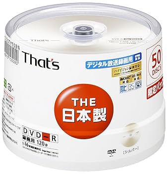 太陽誘電　業務用DVD-R　X16　約195枚 Amazon.co.jp: 太陽誘電製 That's DVD-Rビデオ用 CPRM対応16倍速