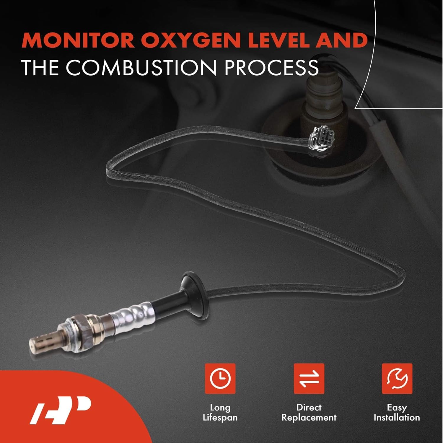 A-Premium O2 Oxygen Sensor Compatible with Hyundai Santa Fe Sport 2013 2014 2015 2016, L4 2.0L, Petrol, Downstream, Replace# 392102G850