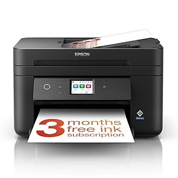 Epson WorkForce WF-2960DWF A4 Multifunction Wireless Inkjet Printer, Black