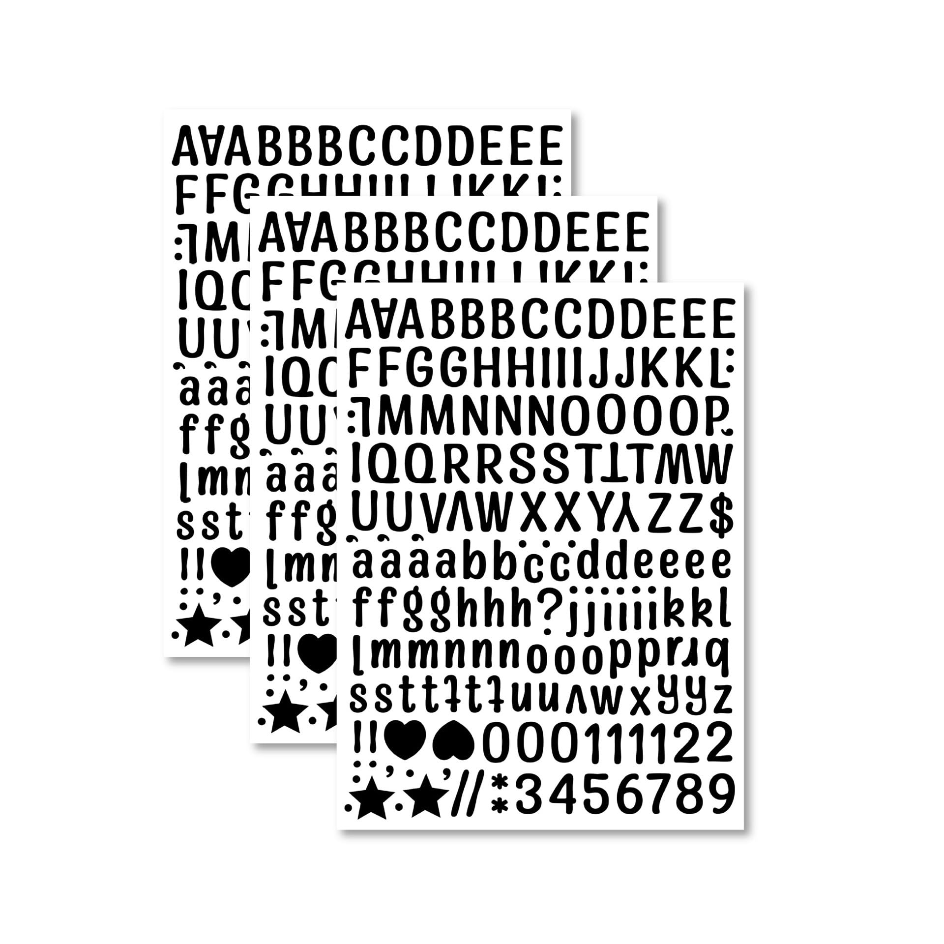 Gold Self-Adhesive Letter Stickers - 6 Sheets of Waterproof Vinyl Alphabet Stickers for DIY Crafts and Projects(Color5)