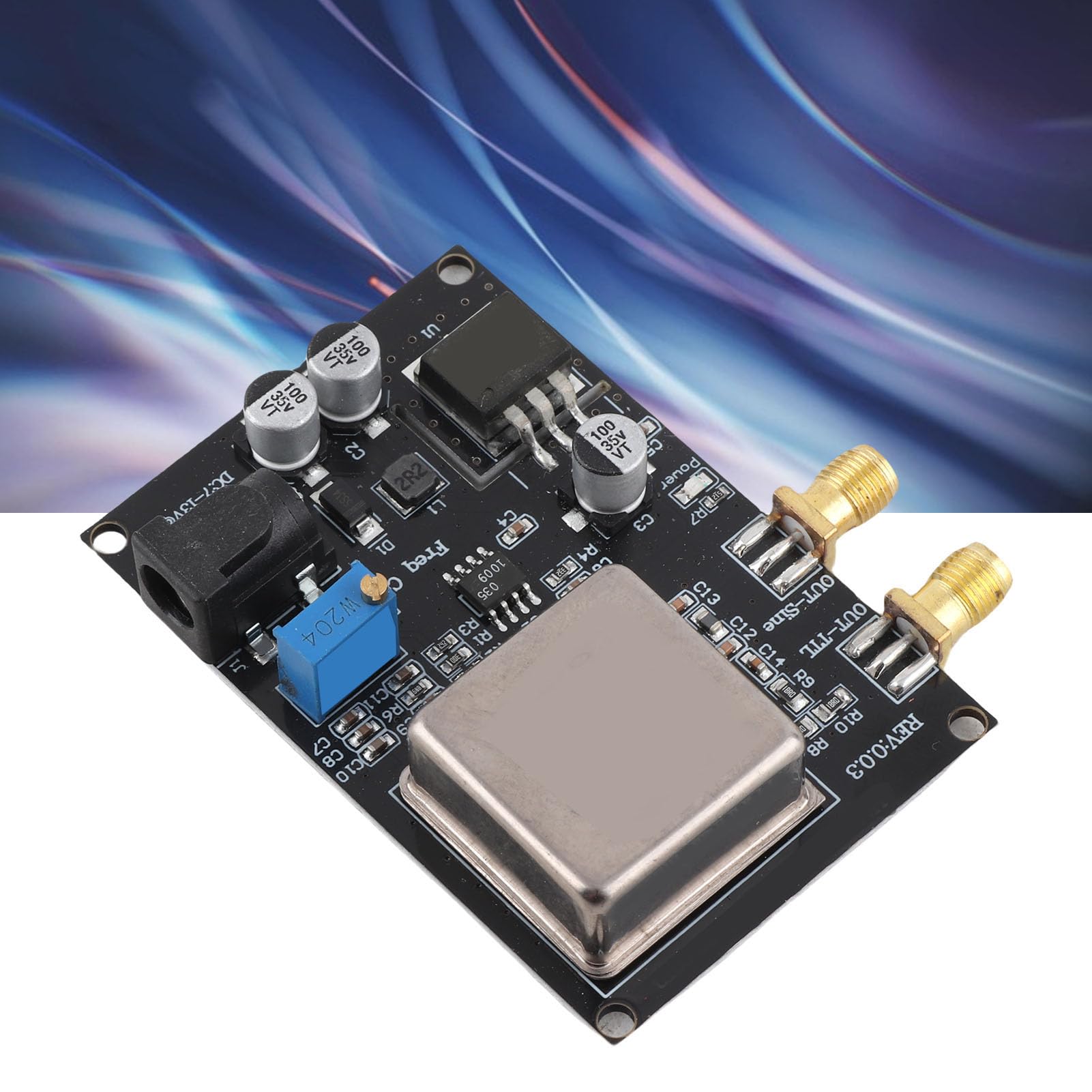 Vikye OCXO 10 MHz Frequenz Standard -Konstanttemperaturmodul für Audiosystem, Kristalloszillator -Referenzquellenboard, Stabiler Ausgang für die Signalquelle