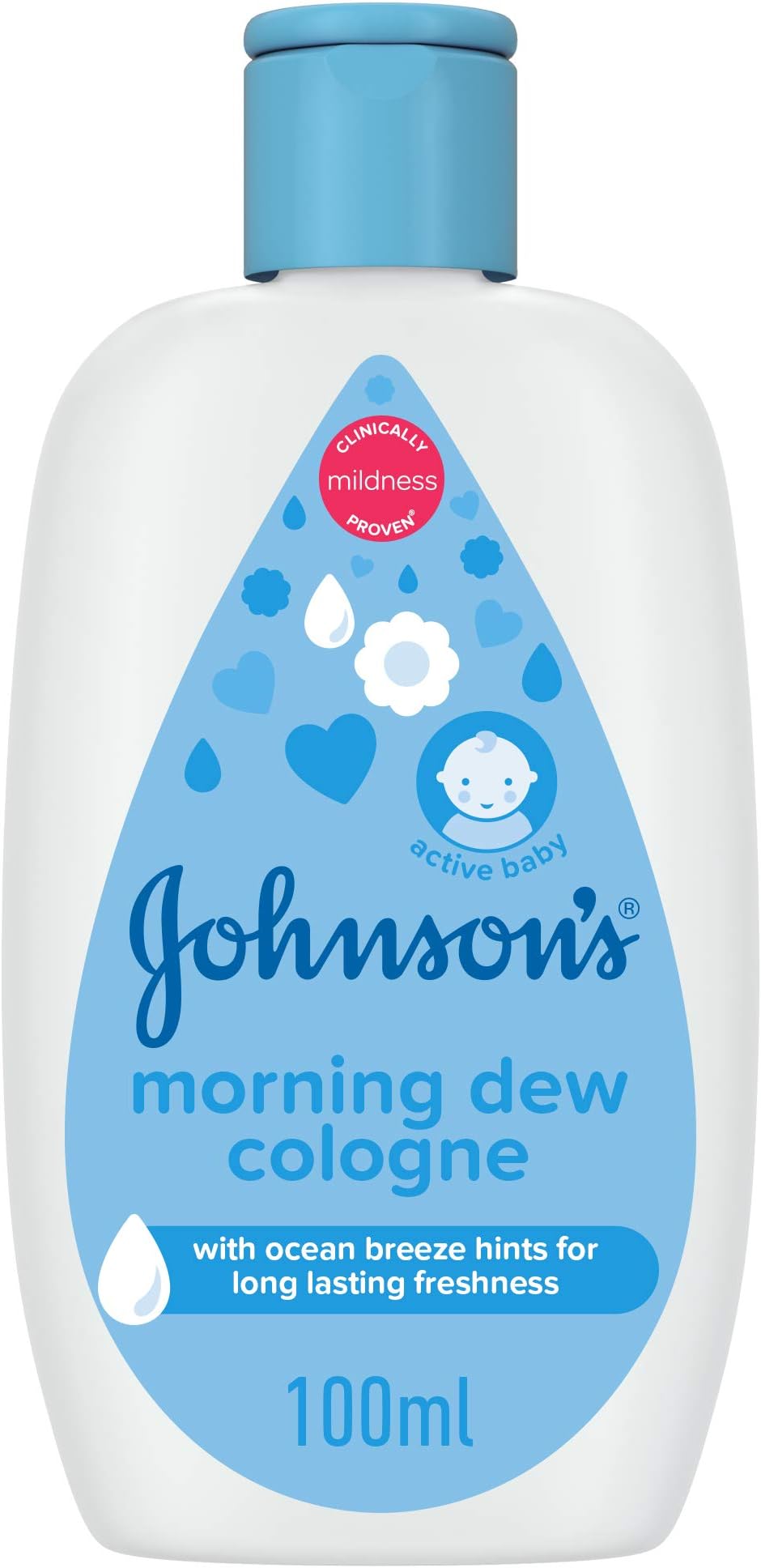 Cologne, Morning Dew (100ml), Gentle & Refreshing Scent for Delicate Skin, Dermatologist Tested & Hypoallergenic, Perfect for Baby's Comfort & Care