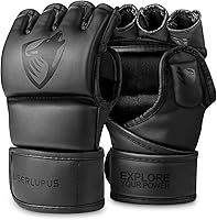 Vista 1 de LIBERLUPUS MMA Gloves Sparring for Men– Open Palm Training Gloves for Grappling, Kickboxing, Muay Thai, Youth Self-Defense, Heavy Bag Workouts