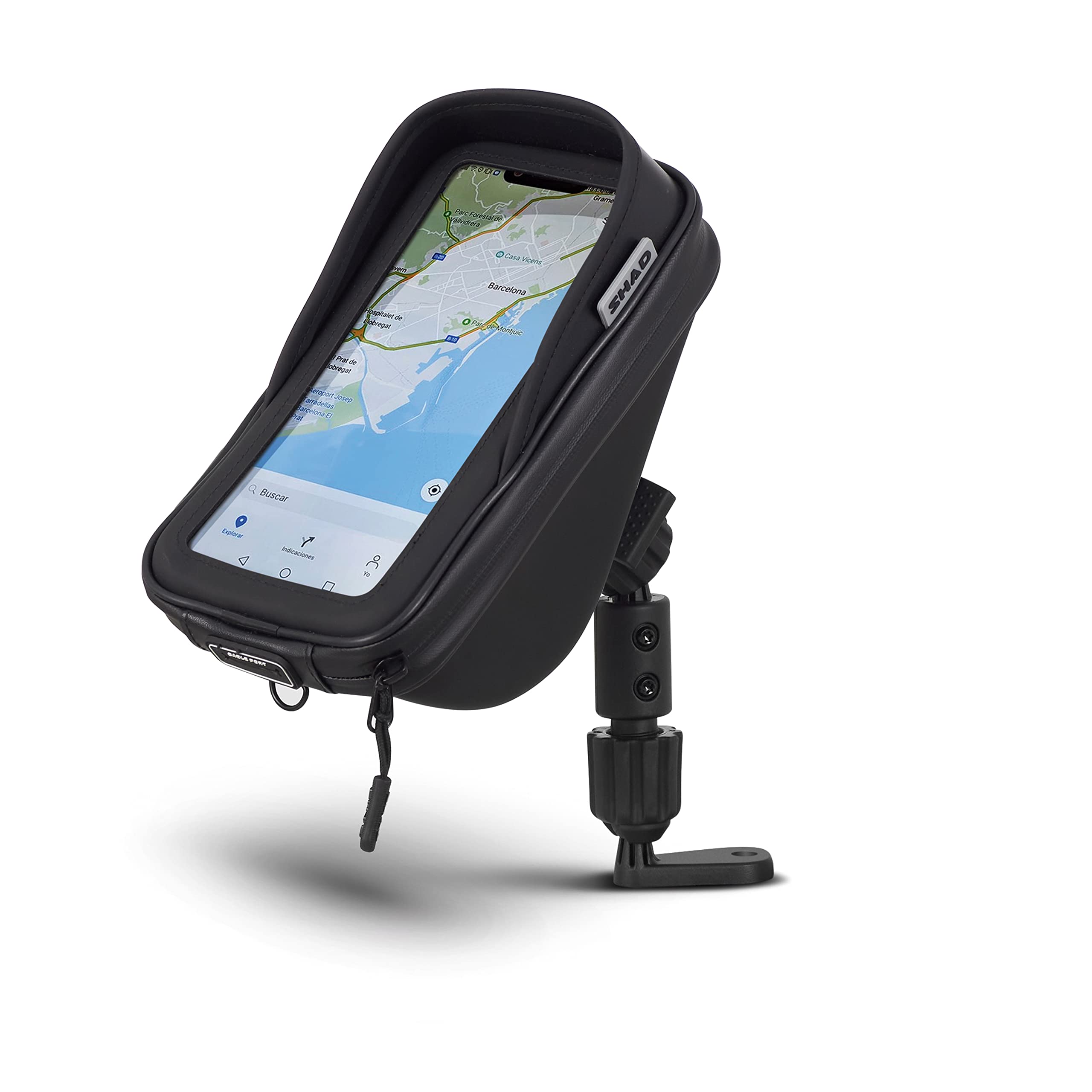 SHAD Soporte Smartphone SG76 con Bolsillo, 180 x 90 mm - RETROVISOR
