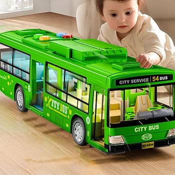 Amazon.co.jp: 子供用シミュレーションバス - 開閉ドア、ライト