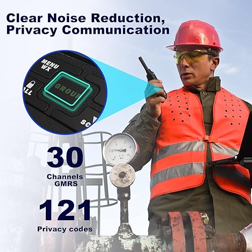 Miniatura 4 de SAMCOM Radios de 2 vías GMRS de largo alcance (2022 actualizado), cargador USB, radios bidireccionales, mini walkie talkies para adultos, 30