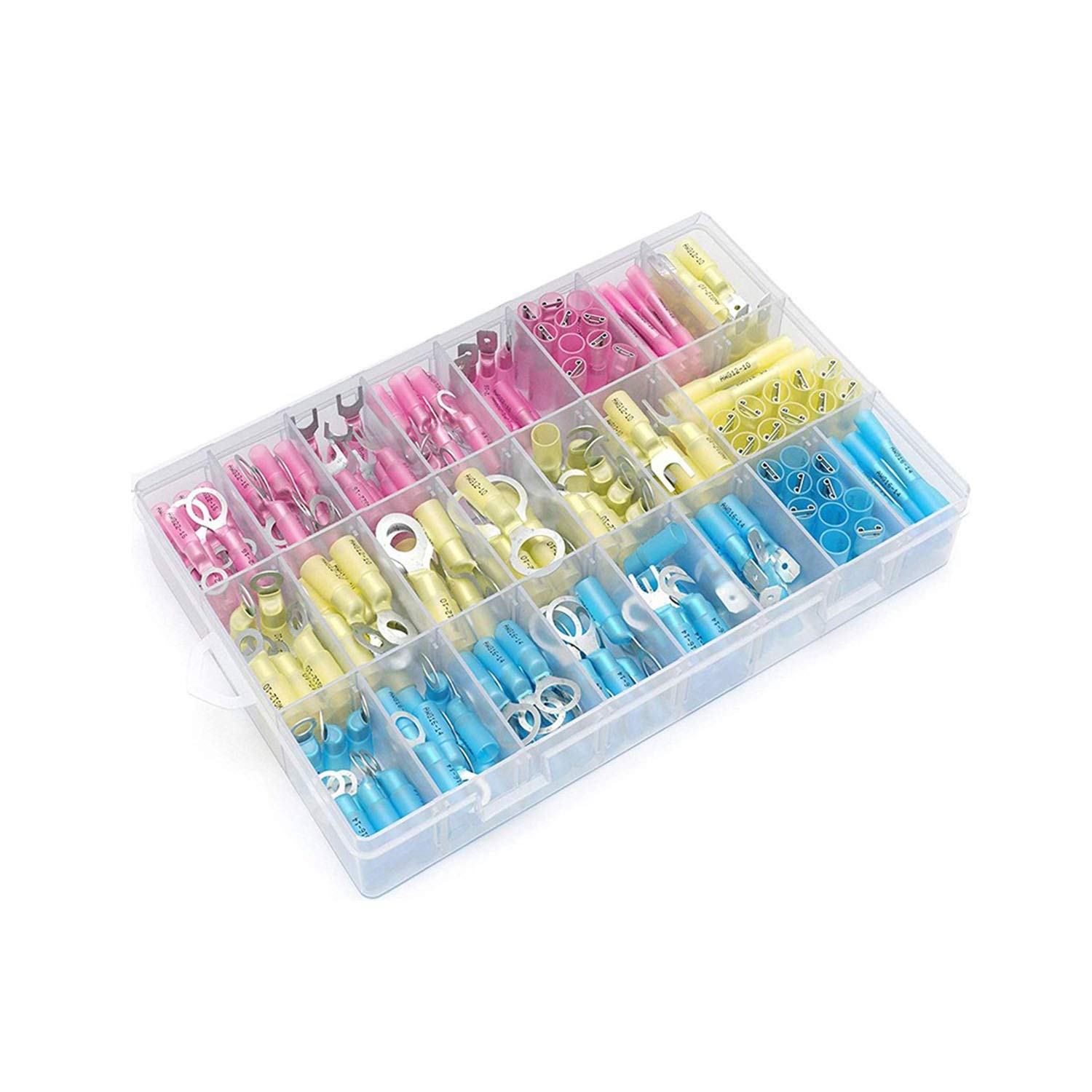 Terminal-Steckverbinder Wärmeschrumpf-Draht-Verbindungssatz Elektro Insulated Crimp Ring Kolben Wasserdicht Automotive Terminals Set