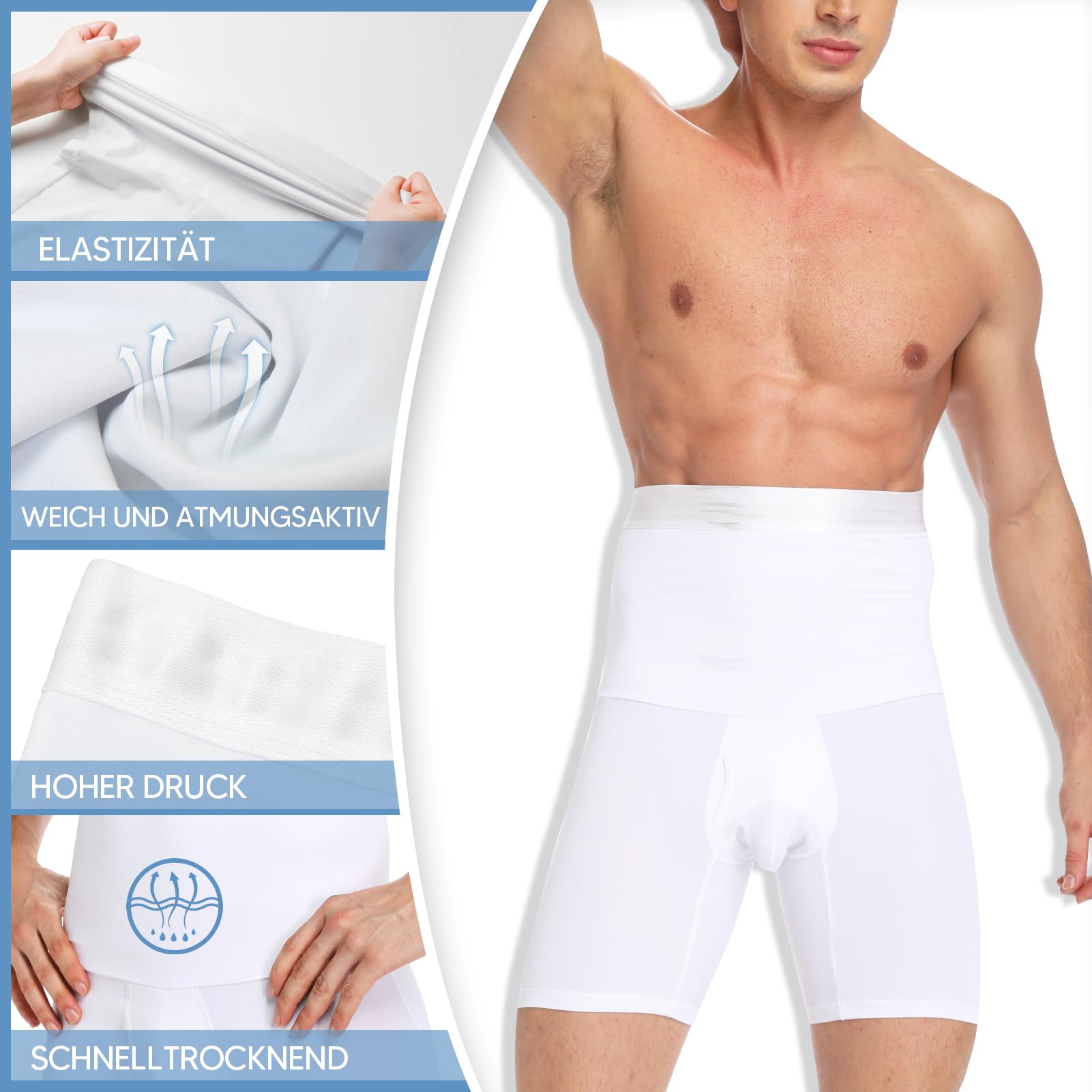SLIMBELLE Faja Reductora Hombre Pantalones Braga Moldeadora Elástico Calzoncillos Hombre para Boxer Shapewear Lencería Pantalones Faja para Hombre