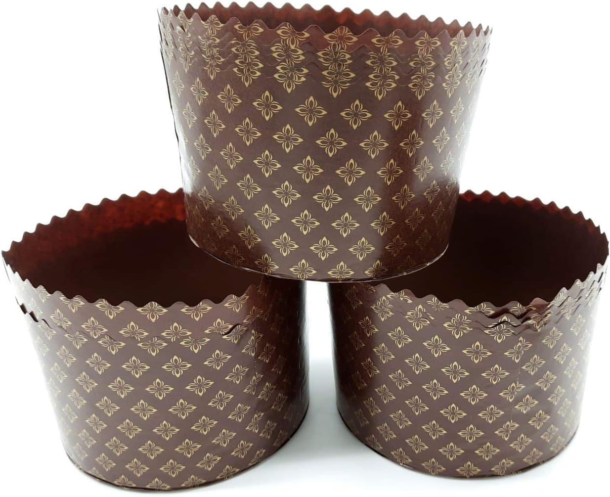 22 oz Paper Mold 12 Pack Brown Round Non