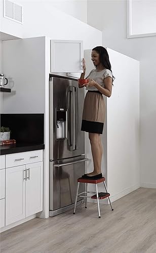 Miniatura 8 de COSCO 11330RED1E Stylaire Retro Two (red, one Pack) Step Stool,