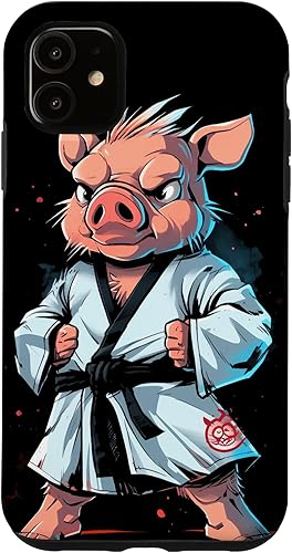 Miniatura 10 de iPhone 12 mini Karate Pig Taekwondo Martial Arts Fighter Case