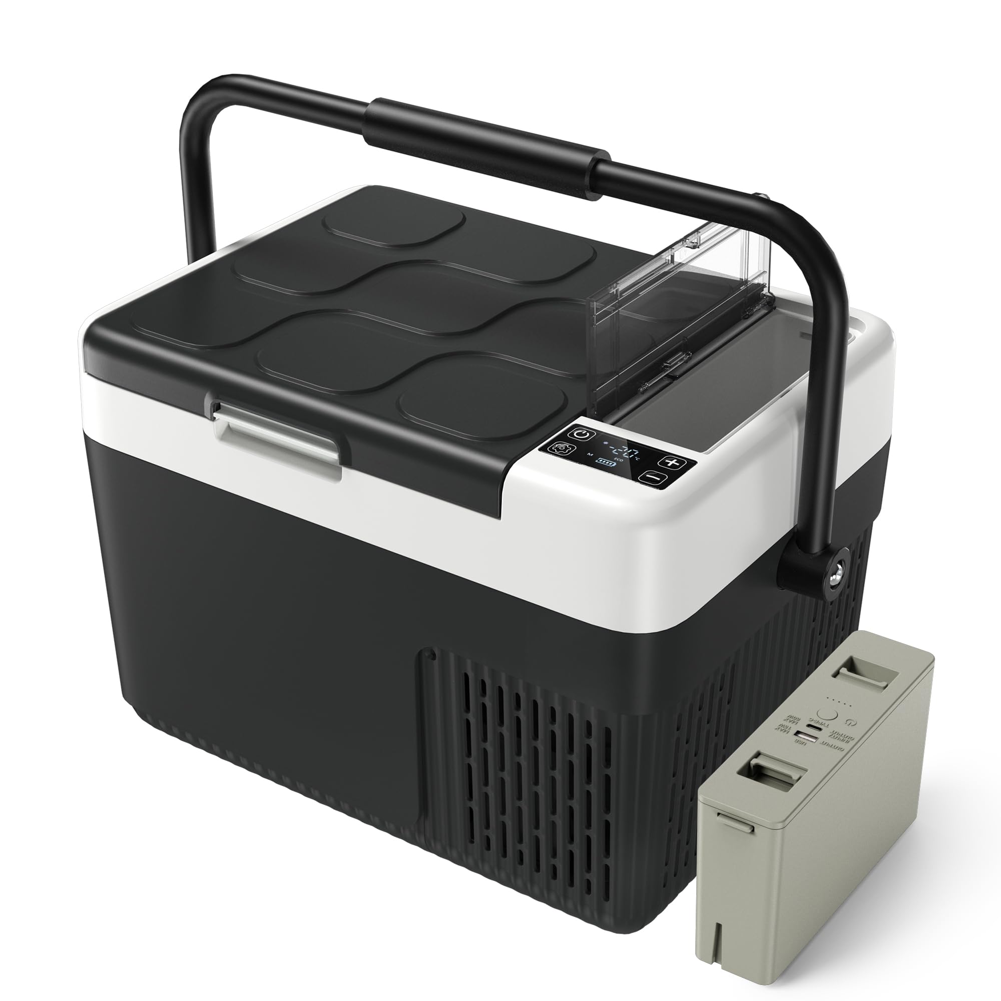 Amazon.co.jp: EUHOMY 車載冷蔵庫 12L ポータブル冷蔵庫 バッテリー