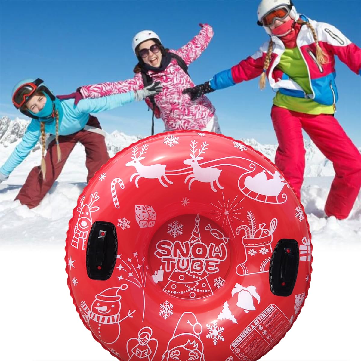 Amazon | 96cm インフレータブルそり 子供と大人用