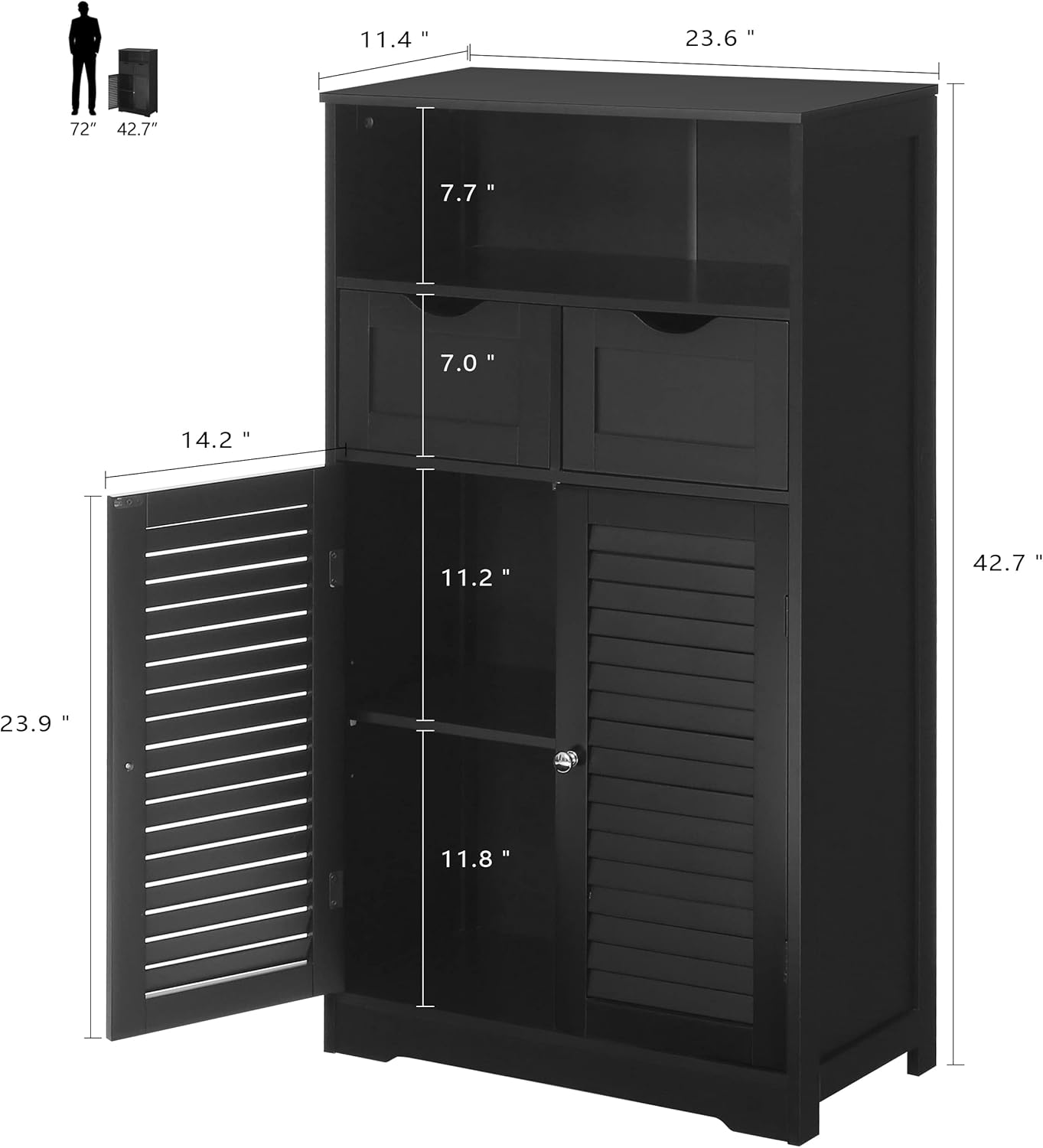 WEENFON Bathroom Storage Cabinet (Model B0B28RYPYR) Instruction Manual