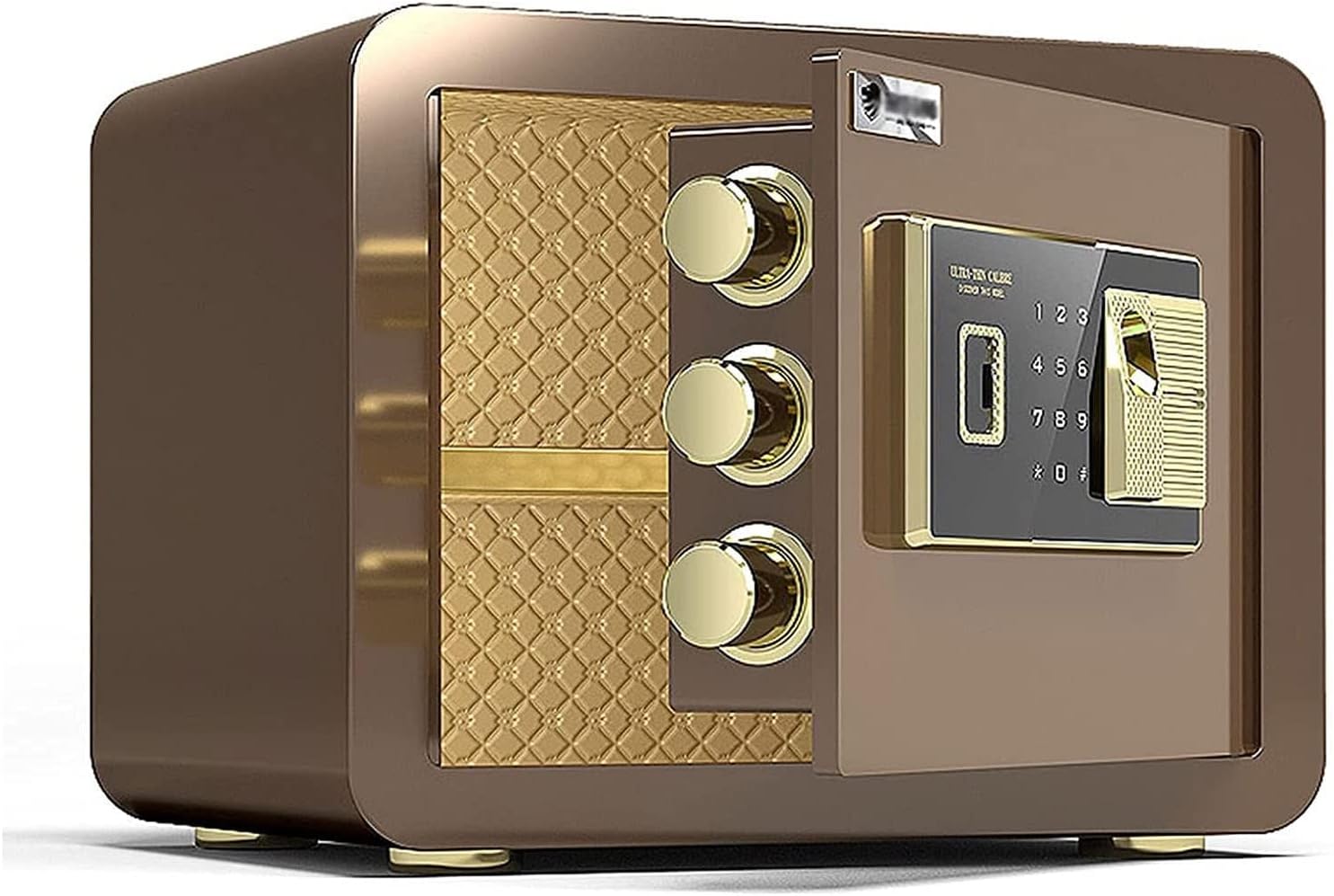 and Durable Waterproof Safes Fireproof Steel Anti- Theft Electronic Security Box Fingerprint Password Lock Storage Cabinet for Home Office n Cash Use Storag Safe