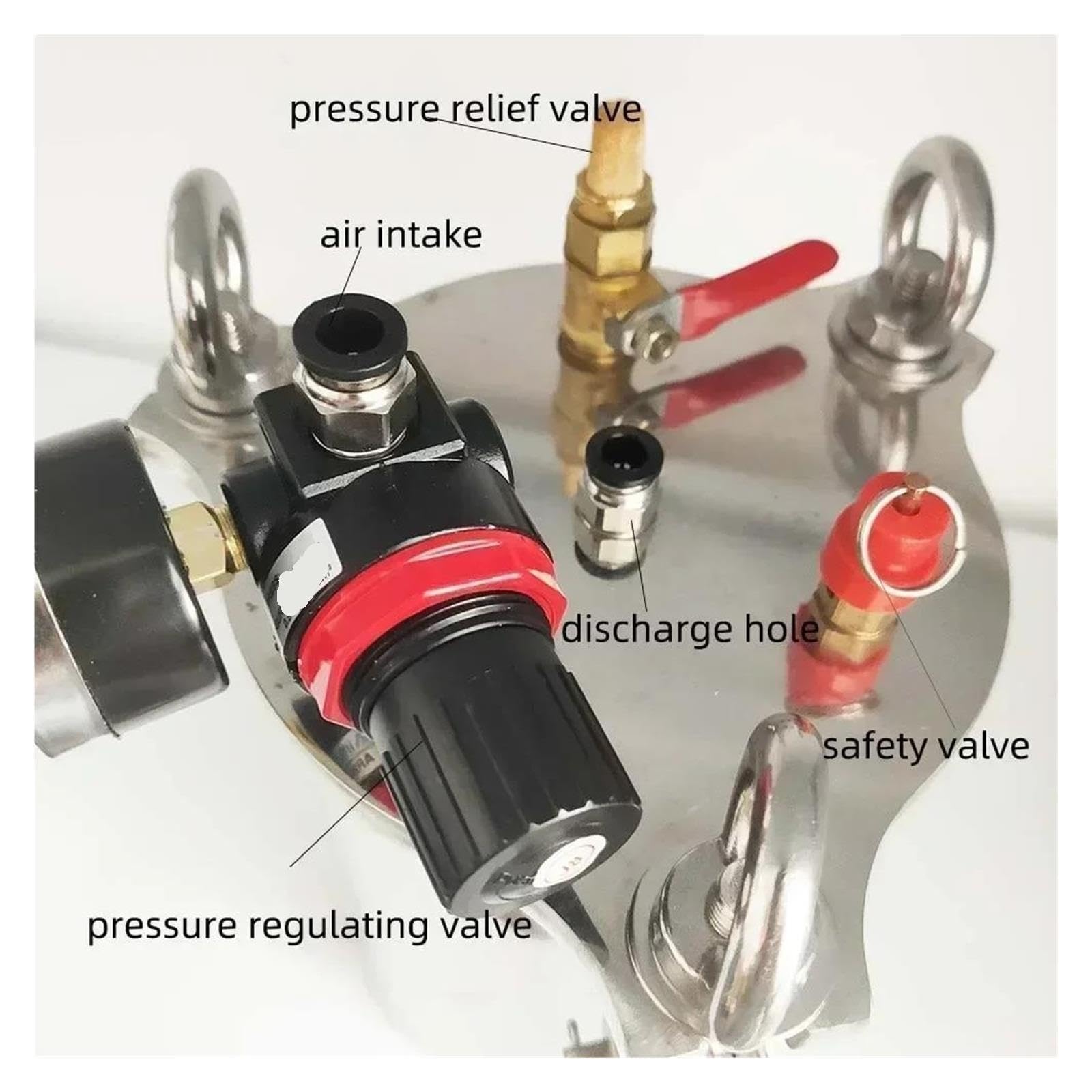 Serbatoio a Pressione for l'erogazione di Colla da Kit Dispenser con Serbatoio di stoccaggio della Colla Adesiva da 15 Litri, valvola di erogazione, Dispenser con ricambi necessari