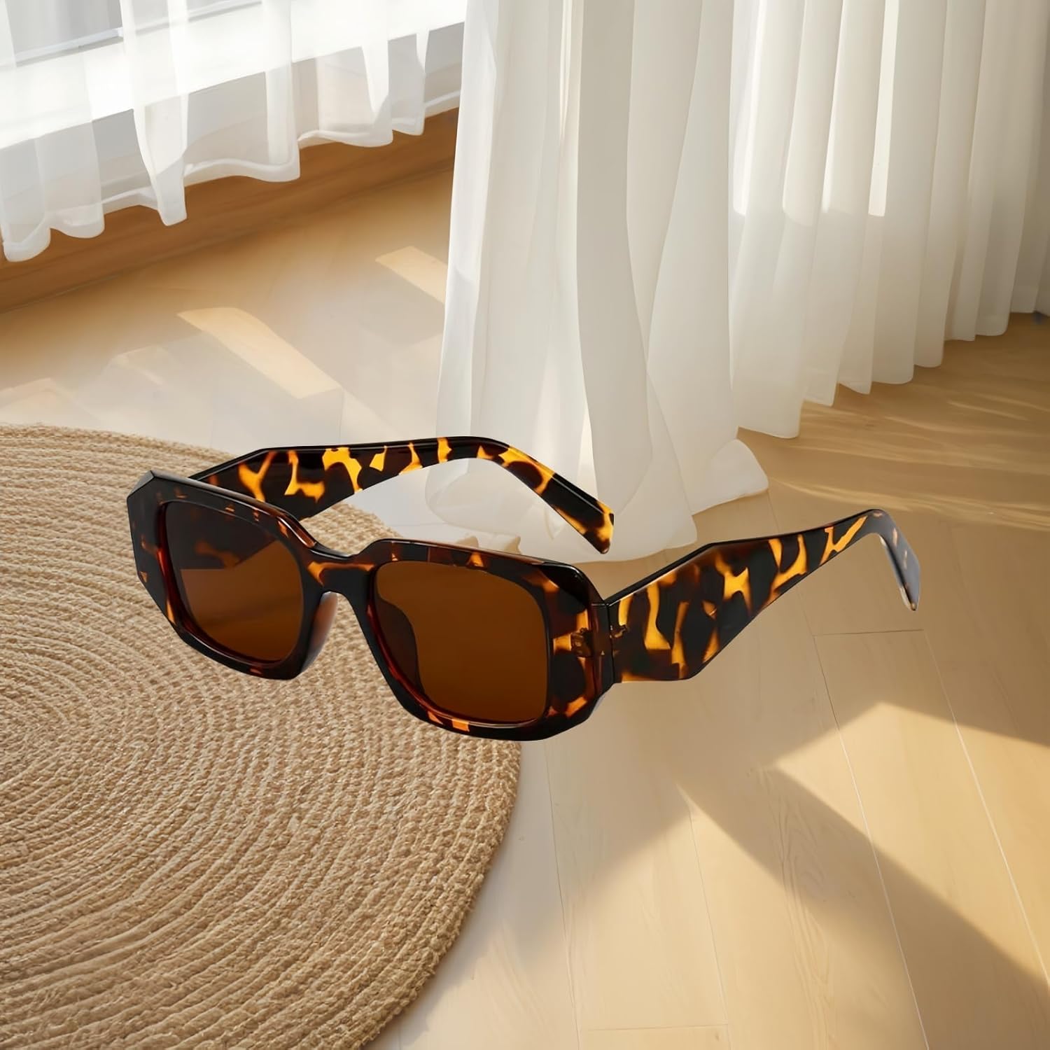 10-Pack Y2K Sunglasses, Irregular Square Frame UV400 Protection Unisex Party Favors Bulk Accessories (Women & Men) - Image 3