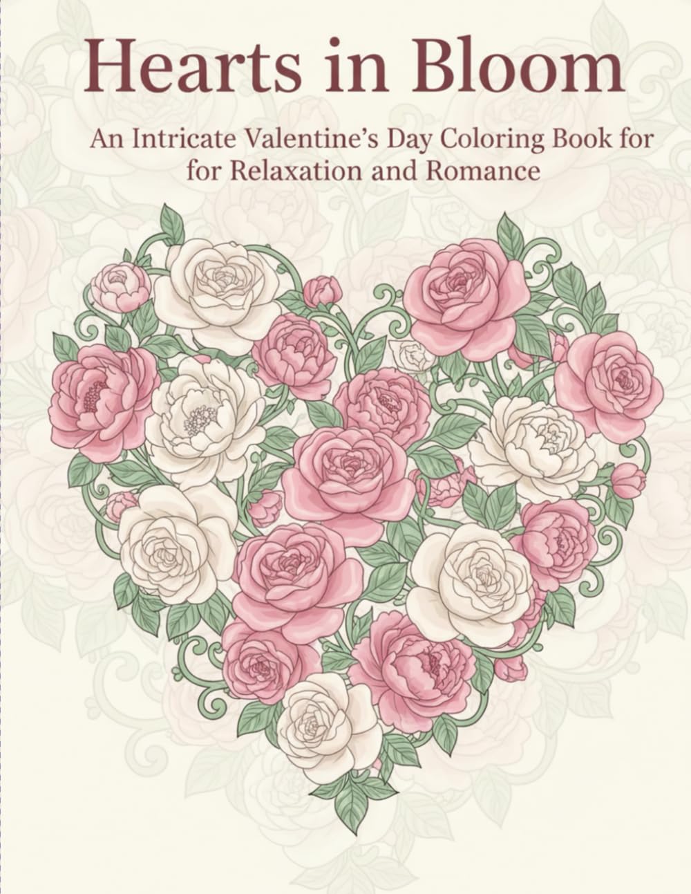 Hearts in Bloom: Valentine's Day Coloring Pages, Simple to Intricate, Relaxation and Romance!